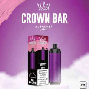 ALFAKHER CROWN BAR- CHERRY FIESTA – 8000 PUFFS