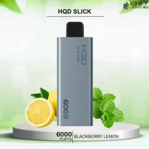 HQD SLICK BLACKBERRY LEMON- 6000 PUFFS