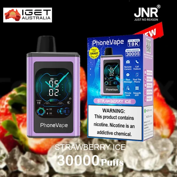 JNR PhoneVape STRAWBERRY ICE – 30000 PUFFS