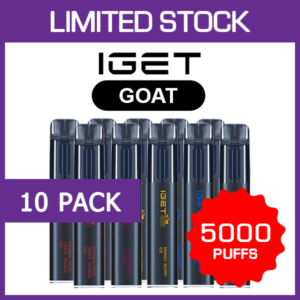 IGET GOAT – 5000 PUFFS – 10 PACK